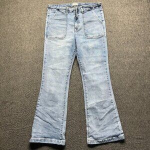 Women's Kensie High Rise Flared Jeans Size 10/30 – Light Wash Stretch Denim